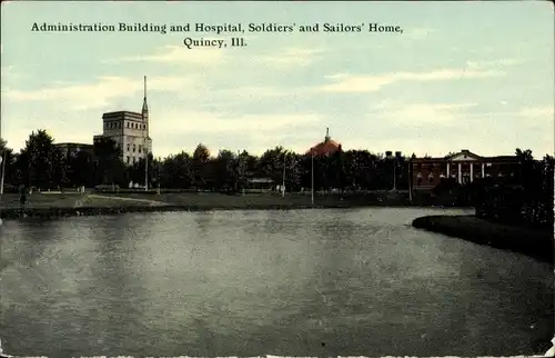 Ak Quincy Illinois USA, Administration Building and Hospital, Soldiers and Sailors Home
