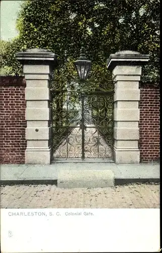 Ak Charleston South Carolina USA, Colonial Gate