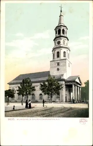 Ak Charleston South Carolina USA, St. Michaels Church