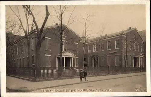 Ak New York City USA, The Friends Meeting House