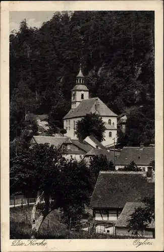 Ak Oybin in der Oberlausitz, Kirche