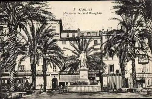 Ak Cannes Alpes Maritimes, Monument de Lord Brougham