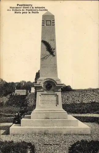 Ak Ponthierry Seine et Marne, Kriegerdenkmal