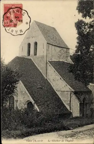 Ak Vaux sur Seine Yvelines, Le Clocher de l'Église