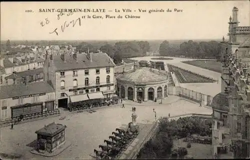 Ak Saint Germain en Laye Yvelines, La Ville, Vue generale du Parc