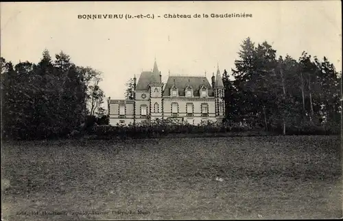 Ak Bonneveau Loir et Cher, Château de la Gaudelinière