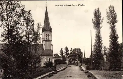 Ak Bracieux Loir et Cher, L'Église