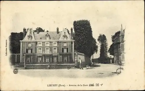 Ak Lieurey Eure, Avenue de la Gare