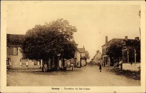 Ak Gasny Eure, Carrefour du Bel Orient