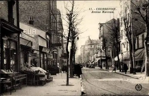 Ak Courbevoie Hauts de Seine, Avenue Marceau