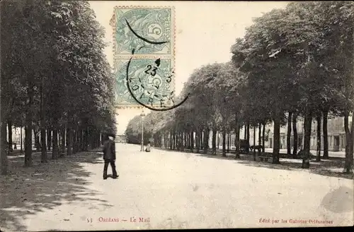 Ak Orléans Loiret, Le Mail
