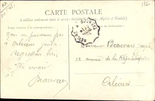 Ak Orléans Loiret, Le Mail