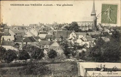 Ak Ouzouer sur Trézée Loiret, Vue Générale