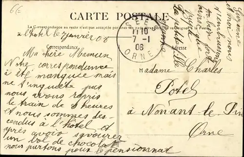 Ak Courtomer Orne, Château