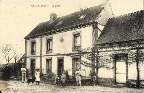 Ak Crulai Orne, Le Pont