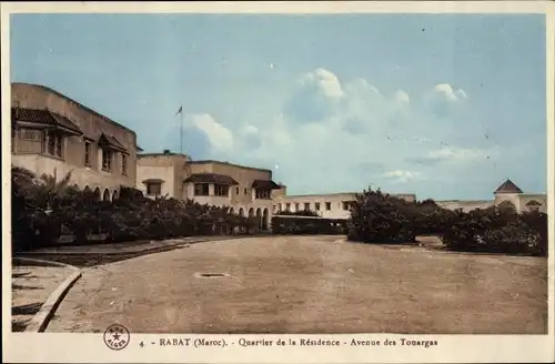 Ak Rabat Marokko, Quartier de la Residence, Avenue des Touargas