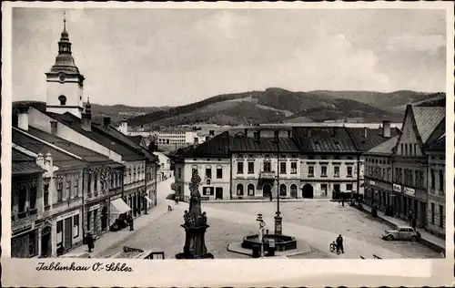 Ak Jablunkov Jablunkau Moravskoslezský kraj Schlesien, Marktplatz