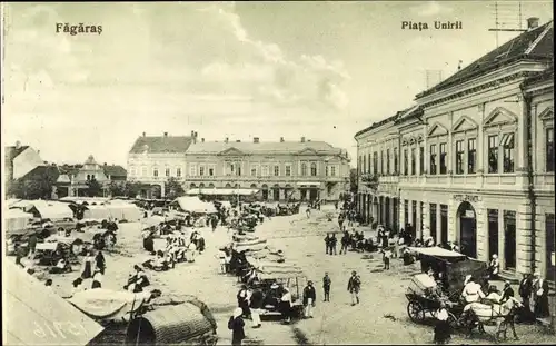 Ak Fogaras Făgăraș Rumänien, Piata Unirii, Hotel