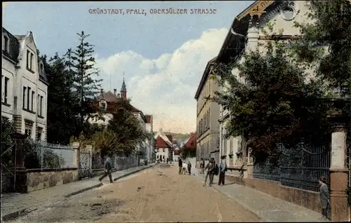 Ak Grünstadt in der Pfalz, Obersülzer Straße