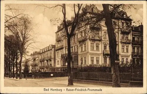 Ak Bad Homburg vor der Höhe Hessen, Kaiser Friedrich Promenade