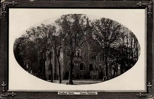 Passepartout Ak Melle in Niedersachsen, Neues Rathaus