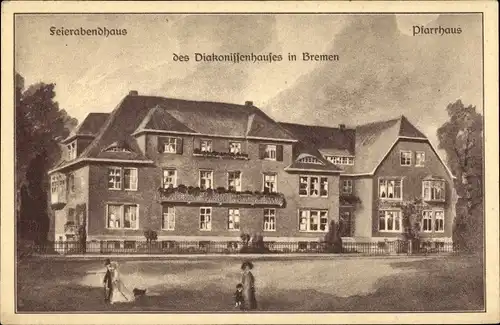 Ak Hansestadt Bremen, Feierabendhaus des Diakonissenhauses, Pfarrhaus