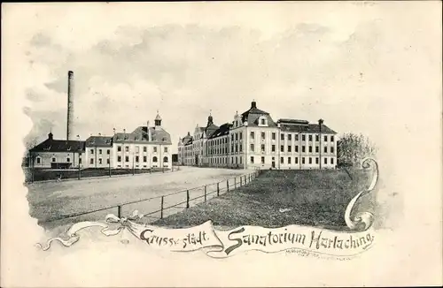 Ak Harlaching München Bayern, Städtisches Sanatorium