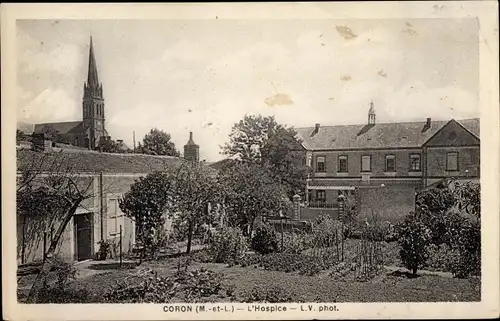 Ak Coron Maine et Loire, L'Hospice, Église