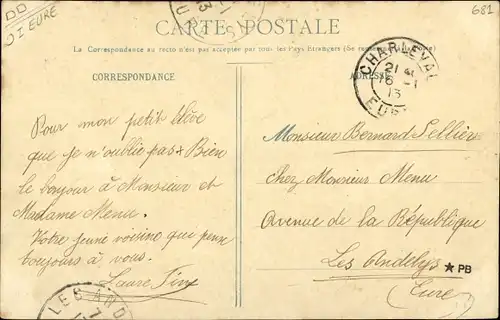 Ak Charleval Eure, L'Entrée du Pays