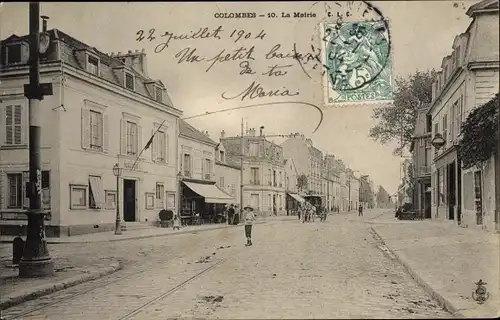 Ak Colombes Hauts de Seine, La Mairie