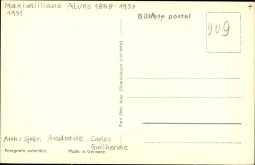 Ak Lisboa Lissabon Portugal, Kriegerdenkmal, Maximilano Alves