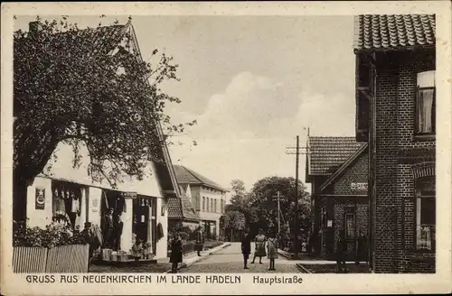 Ak Neuenkirchen Hadeln in Niedersachsen, Hauptstraße, Drogerie