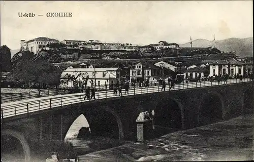 Ak Skopje Üsküb Mazedonien, Vardarbrücke