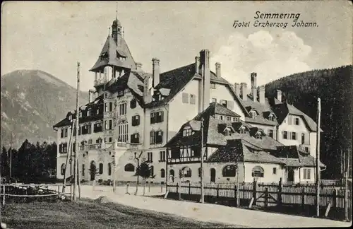 Ak Semmering in Niederösterreich, Hotel Erzherzog Johann