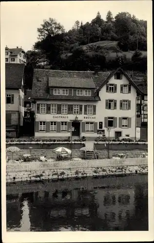 Foto Ak Schiltach im Schwarzwald, Gasthaus zur Brücke