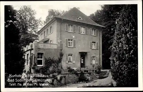 Ak Bad Soden Salmünster in Hessen, Kurhotel Schweizerhaus