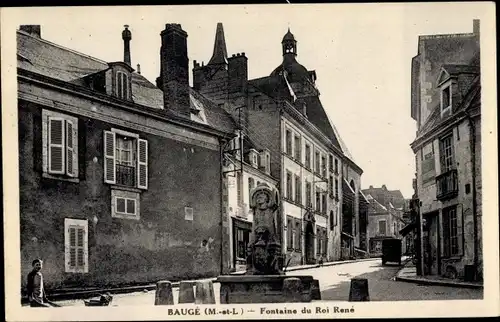 Ak Baugé Maine et Loire, Fontaine du Roi René