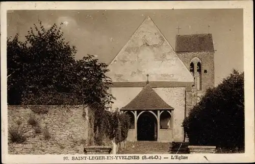 Ak Saint Leger en Yvelines, L'Eglise