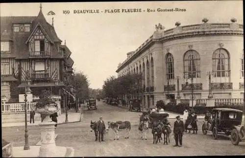 Ak Deauville Calvados, Plage Fleurie, Rue Gontaut Birou