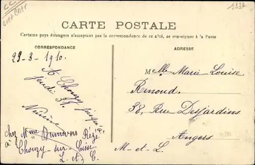 Ak Chouzy sur Cisse Loir et Cher, Vue Générale