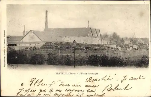 Ak Breteuil Eure, L'Usine céramique