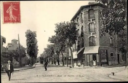 Ak Clamart Hauts de Seine, Rue de Paris