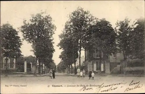 Ak Clamart Hauts de Seine, Avenue du Bois de Boulogne