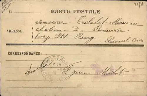 Ak Ouzouer sur Trézée Loiret, Château du Verger