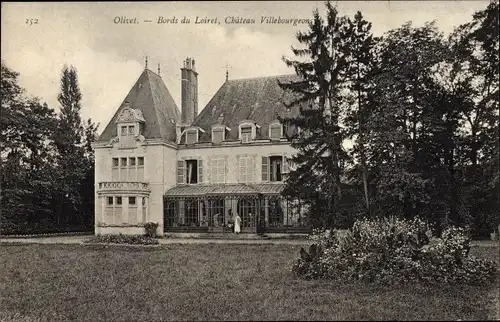 Ak Olivet Loiret, Château Villebourgeons