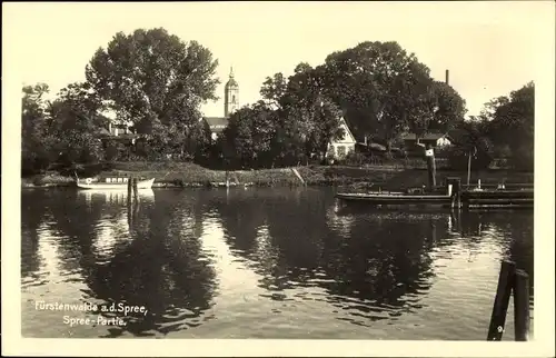 Ak Fürstenwalde an der Spree, Spreepartie