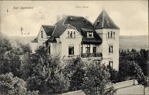 Ak Bogatynia Bad Oppelsdorf Schlesien, Villa Clara