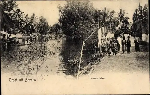 Ak Borneo Indonesien, Kween rivier, Kinder