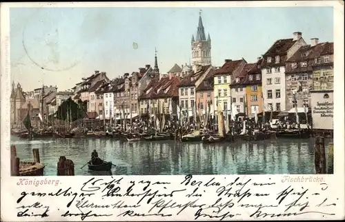 Ak Kaliningrad Königsberg Ostpreußen, Fischbrücke