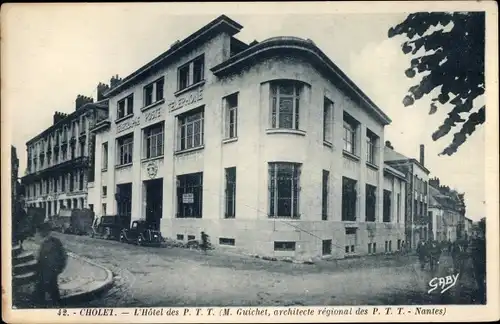 Ak Cholet Maine et Loire, L'Hôtel des P. T. T. M.